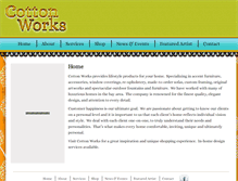 Tablet Screenshot of cottonworkshomes.com